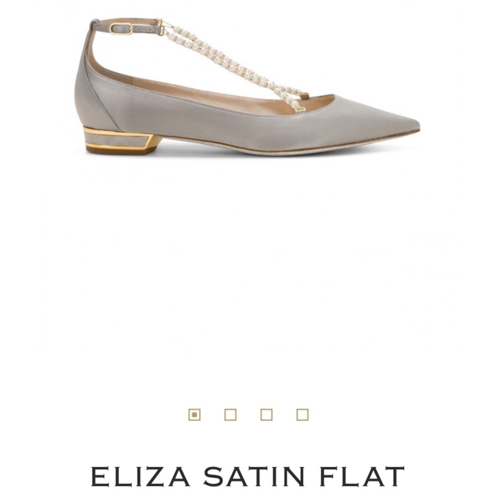 Rene Caovilla satin flat Size 37